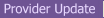 Provider Update